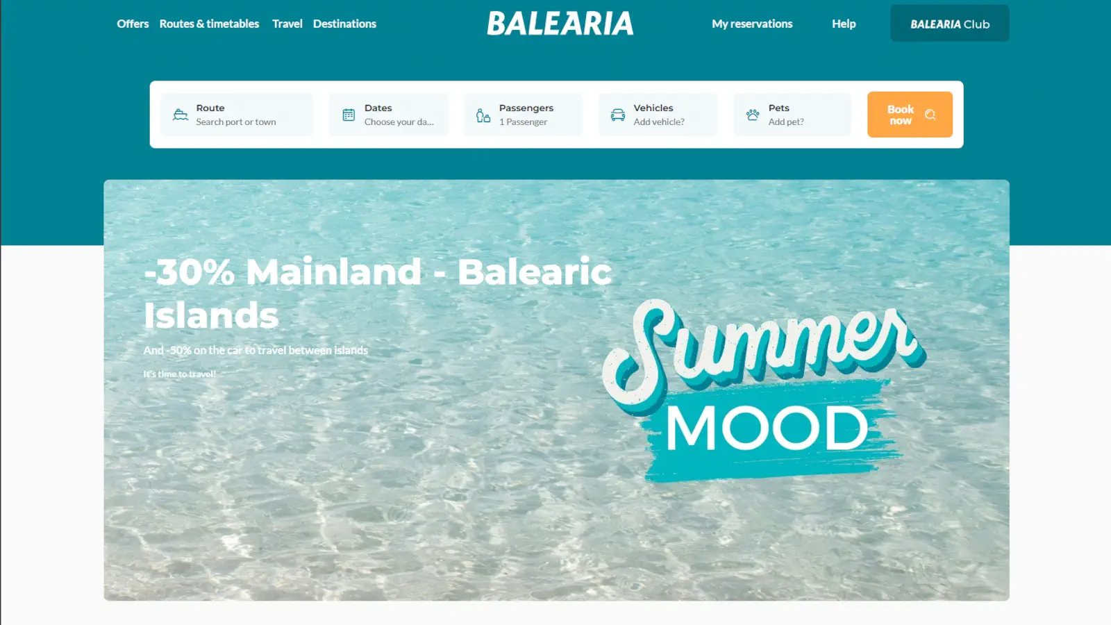 BaleariaTraghetti Summer Mood - fino al 50% di sconto a Baleari- .