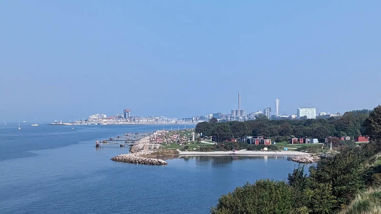 Vista della città di Malmö in Svezia.