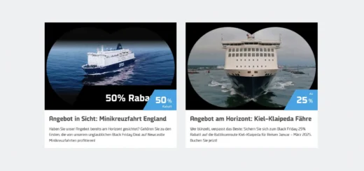DFDS Black Friday 2024 con il 50% di sconto sulle mini crociere e il 25% di sconto sui collegamenti in traghetto