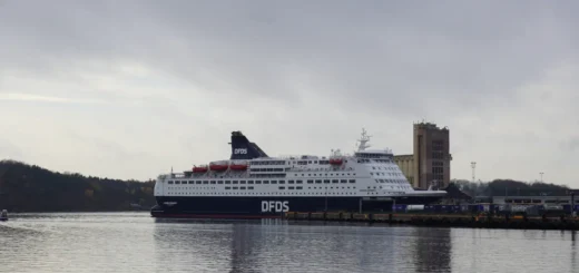 Traghetto DFDS Crown Seaways al porto dei traghetti di Oslo.