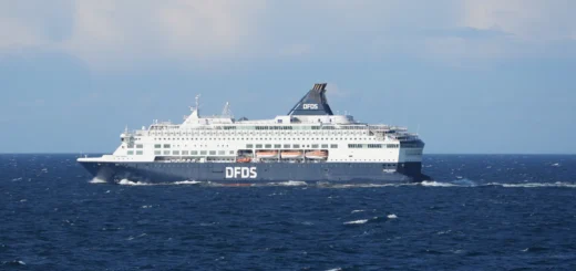 Traghetto La DFDS Pearl Seaways in viaggio da Copenaghen a Oslo via Frederikshavn.