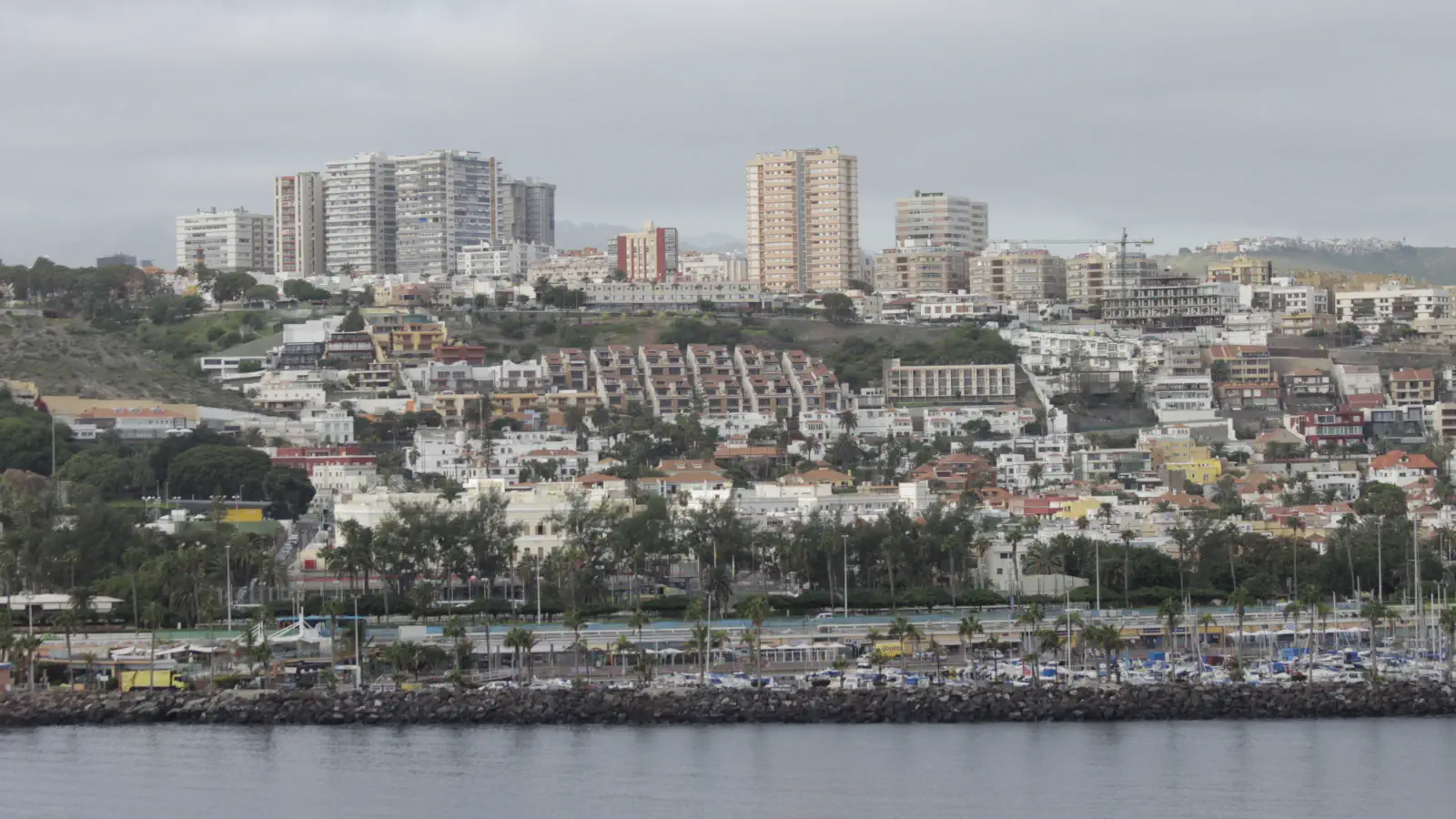 Vista della città di Las Palmas a Gran Canaria.