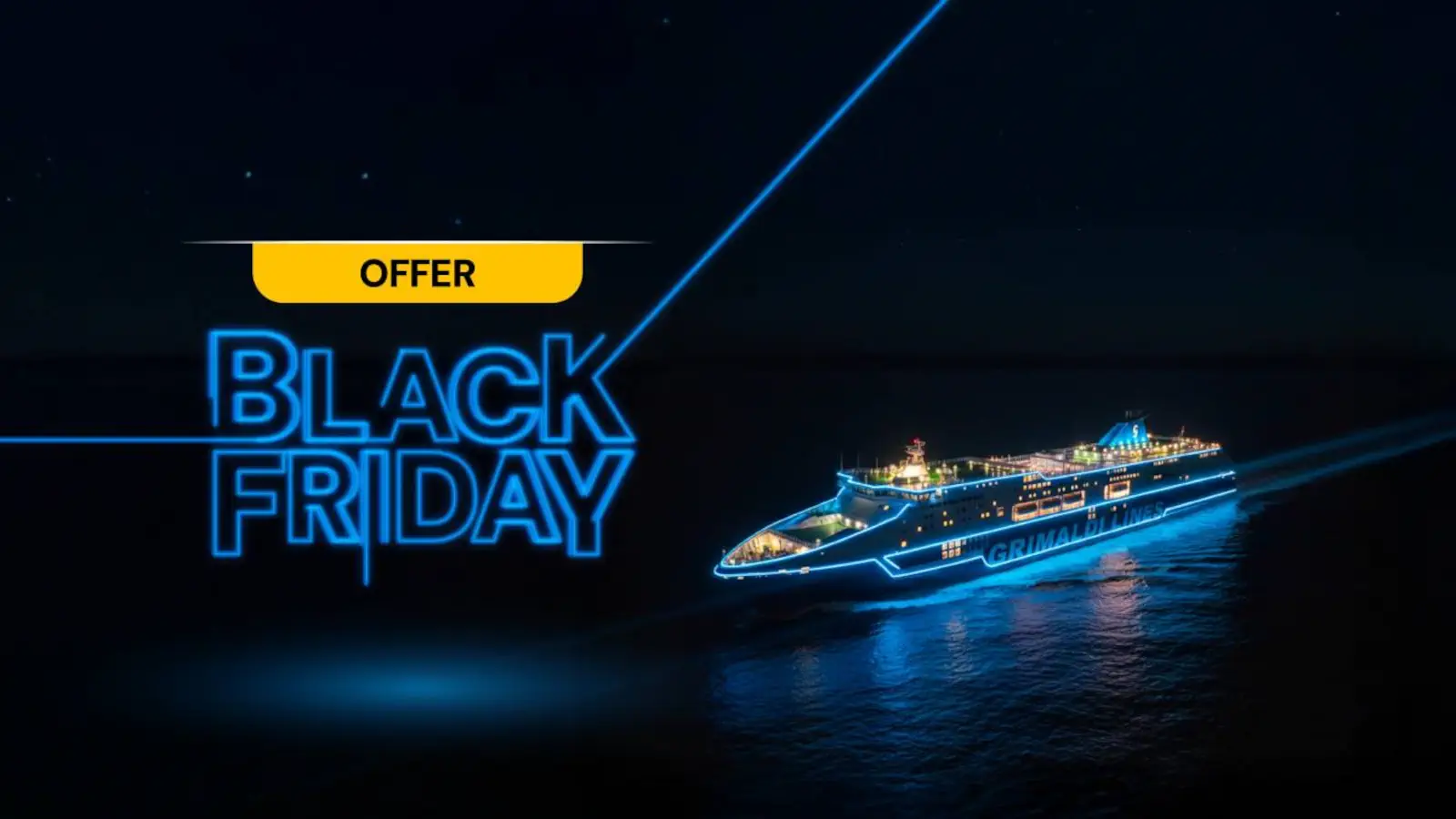 Grimaldi Lines Black Friday 2025 - 20% di sconto sui collegamenti in traghetto