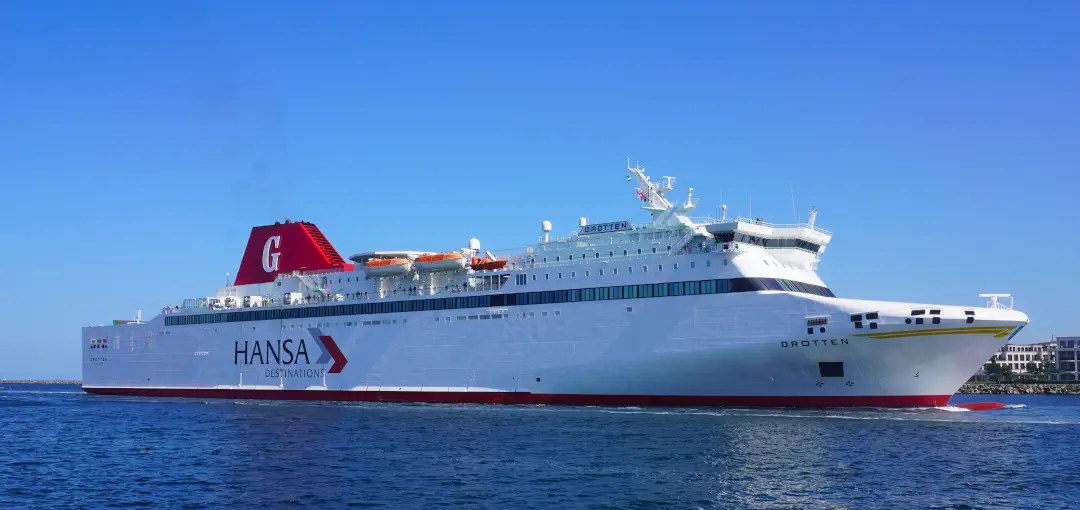 Traghetto La MS Drotten di Hansa Destinations viaggiava a Rostock-Nynashamn.
