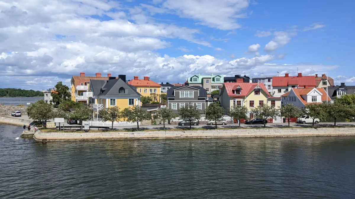Vista della piccola isola di Ekholmen a Karlskrona