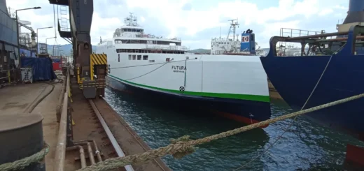 Il traghetto Scandlines THE BALTIC WHALE (Futura) presso il cantiere navale di Cemre.