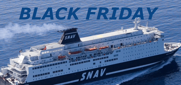 SNAV Black Friday 2022 con il 50% di sconto sui biglietti dei traghetti