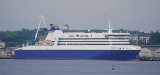 Anche il Traghetto Superspeed IX (ex Atlantic Vision) è ormeggiato nel porto di Tallinn.