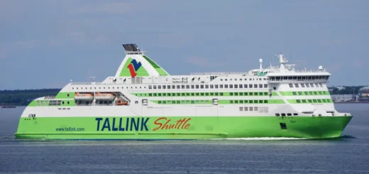 Traghetto La Tallink Silja Star è in servizio sulla rotta Tallinn-Helsinki-Tallinn.