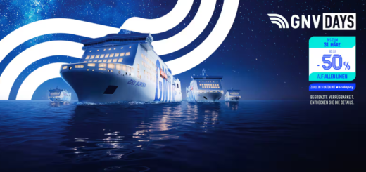 Offerta GNV Days con il 50% di sconto sui Traghetti per la Sardegna e la Sicilia.
