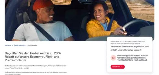 Stena Line Offerta autunnale con il 20% di sconto a favore della Lettonia